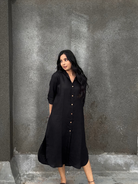 Black Shirt Dress