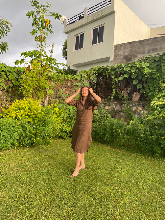 Walnut Shirt Dress
