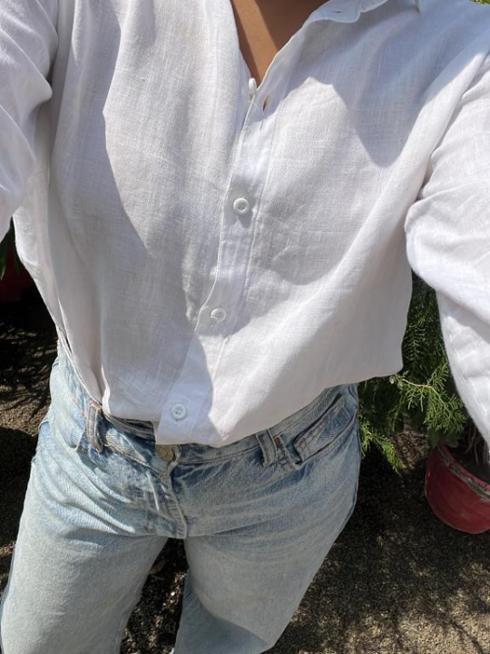 White Linen Shirt