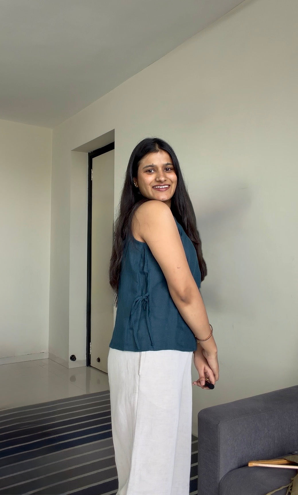 Tamanna Linen Top | 100% Pure Linen Women's Top