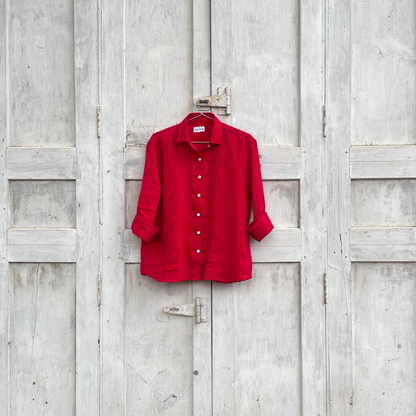 Cherry Linen Shirt